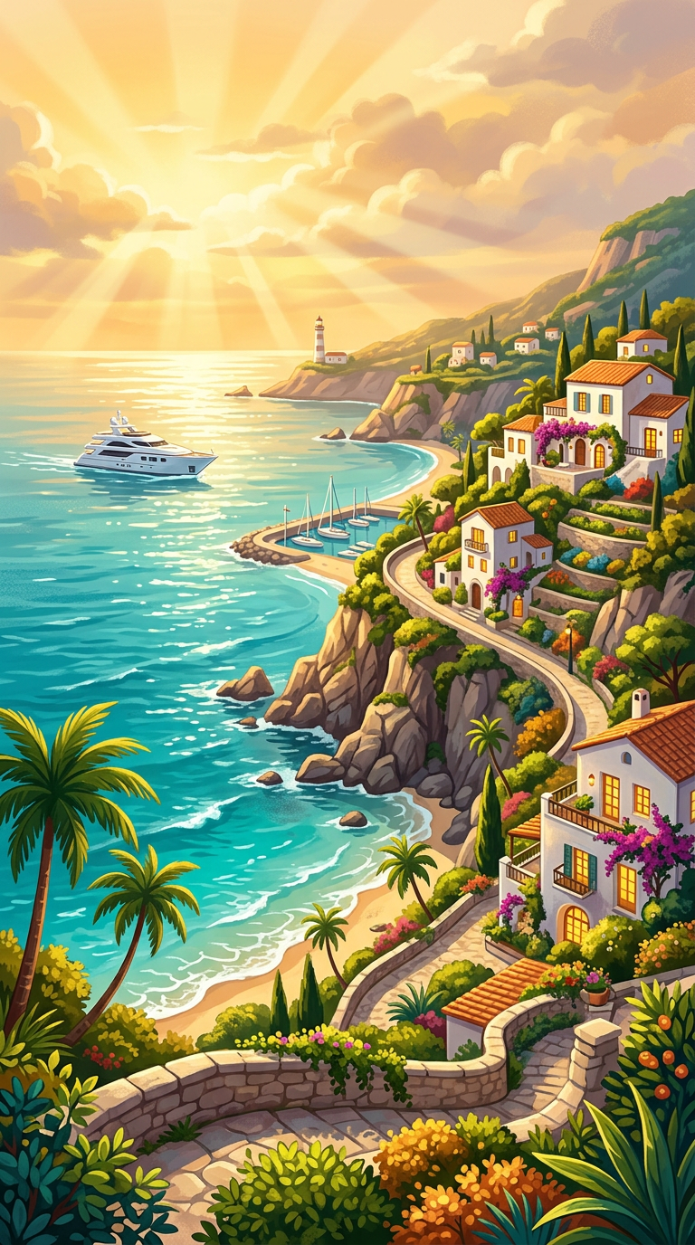 The Coast — Mediterranean Sunset